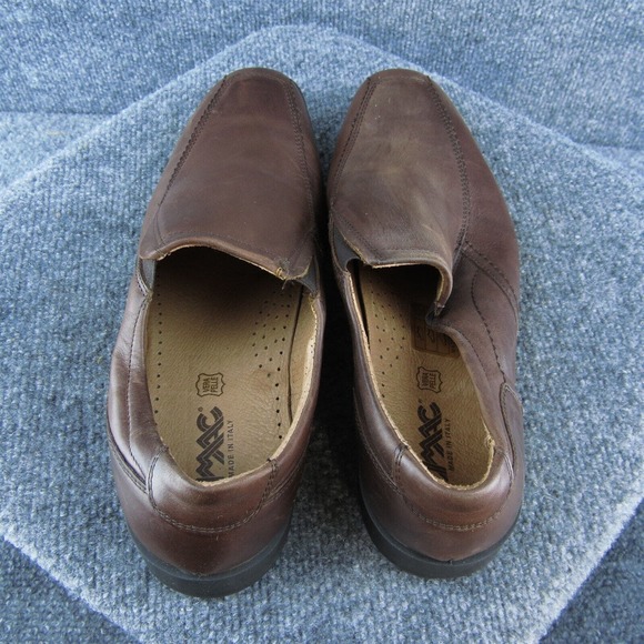Imac Men Loafer Shoes Brown Leather Slip On‎ Size 42 Medium main image 4